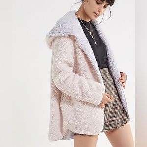 urban outfitters reversible fuzzy jacket